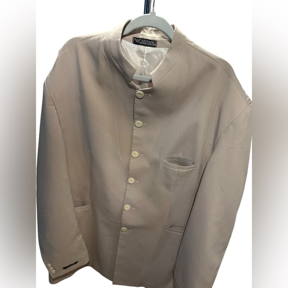 Emporio Armani Beige Button-Up blazer Jacket size 3XL - Picture 6 of 11